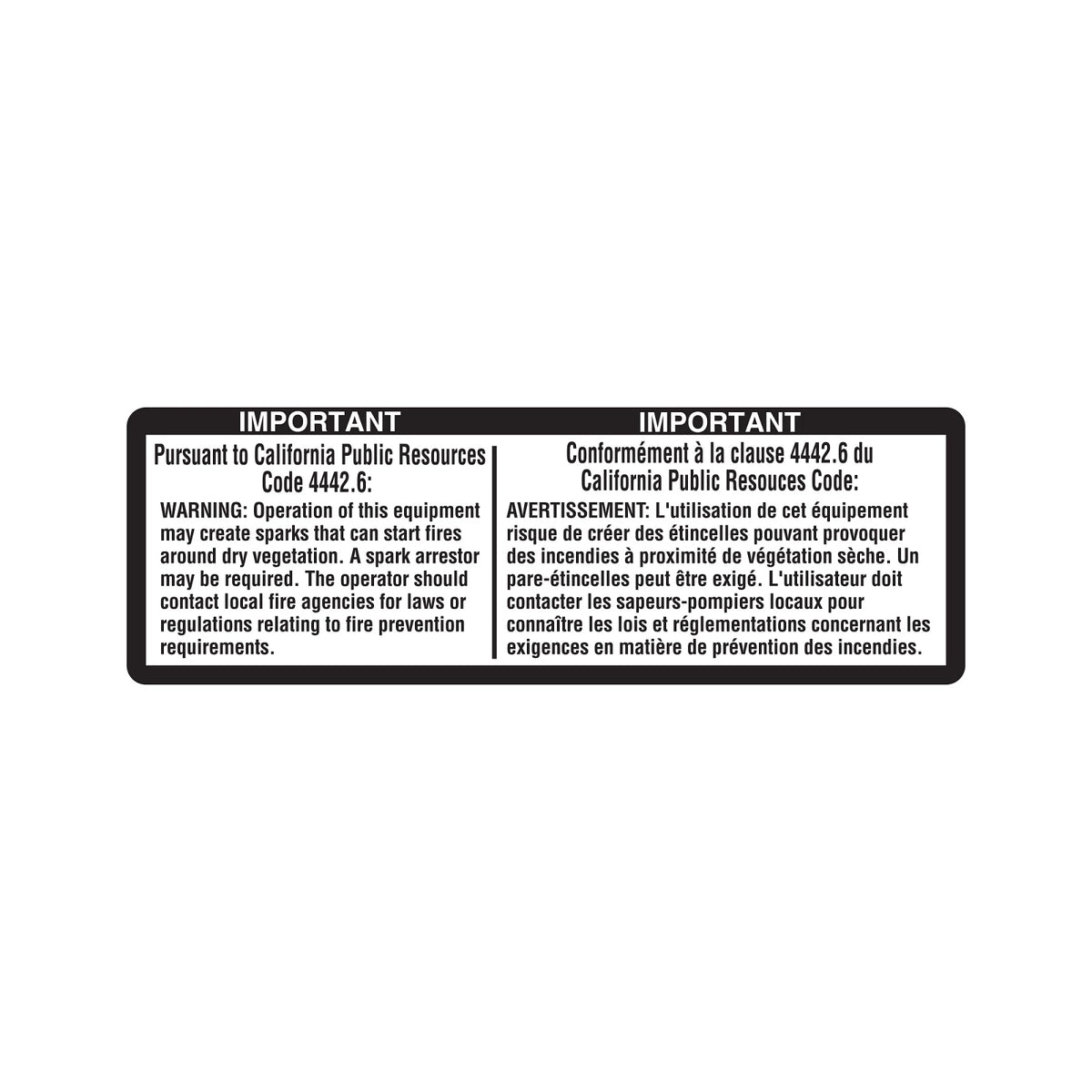 TCU33951: Fits John Deere TCU33951 Spark Arrestor Label – Genuine OEM