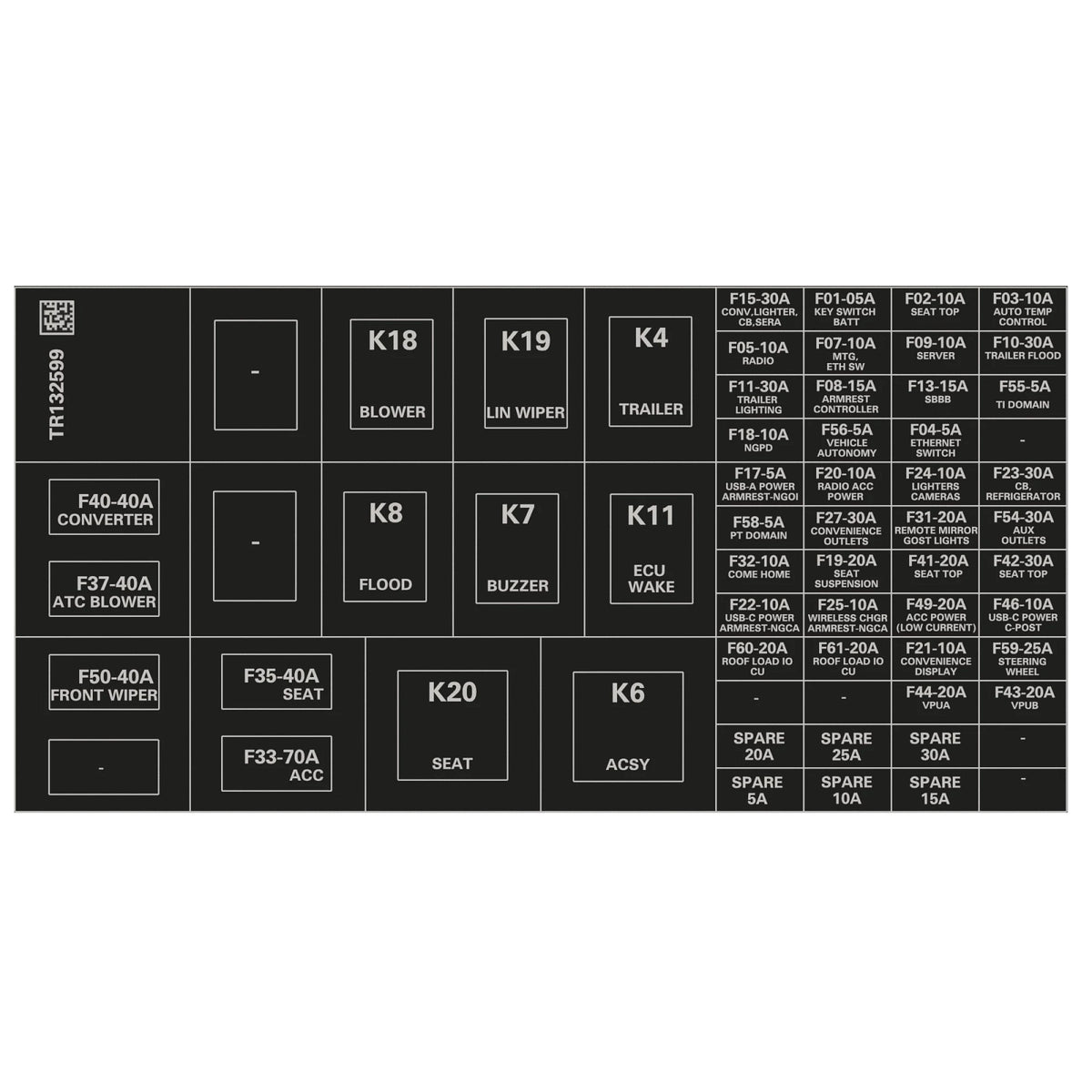 TR132599: Fits John Deere TR132599 Label – Genuine OEM