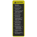 TR133790: Fits John Deere TR133790 Caution Label – Genuine OEM