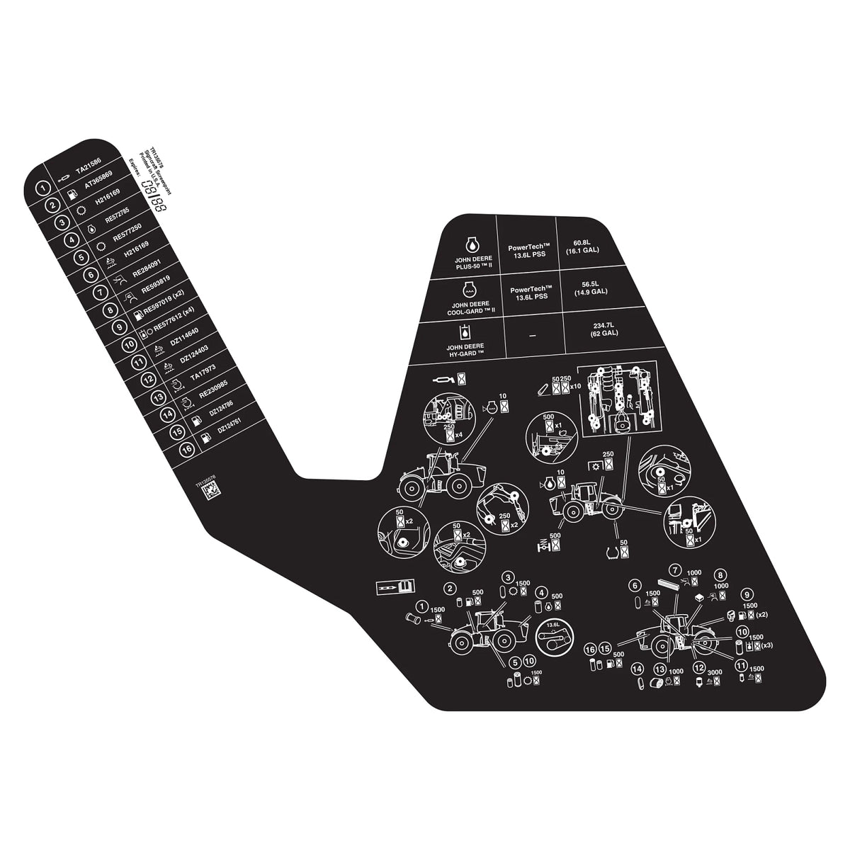 TR135578: Fits John Deere TR135578 Label – Genuine OEM