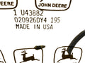 JOHN DEERE U43882 — product photo