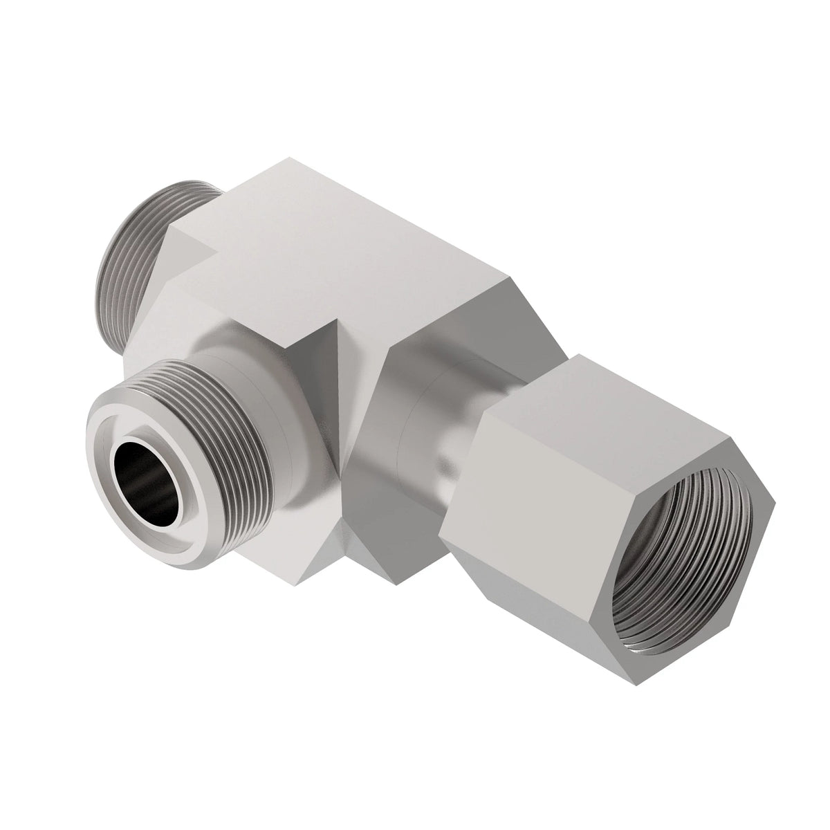 U45760: Fits John Deere U45760 37 Degree Flare Swivel Run Tee Fitting – Genuine OEM