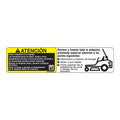 UC22860: Fits John Deere UC22860 Cleanout Label, Spanish – Genuine OEM