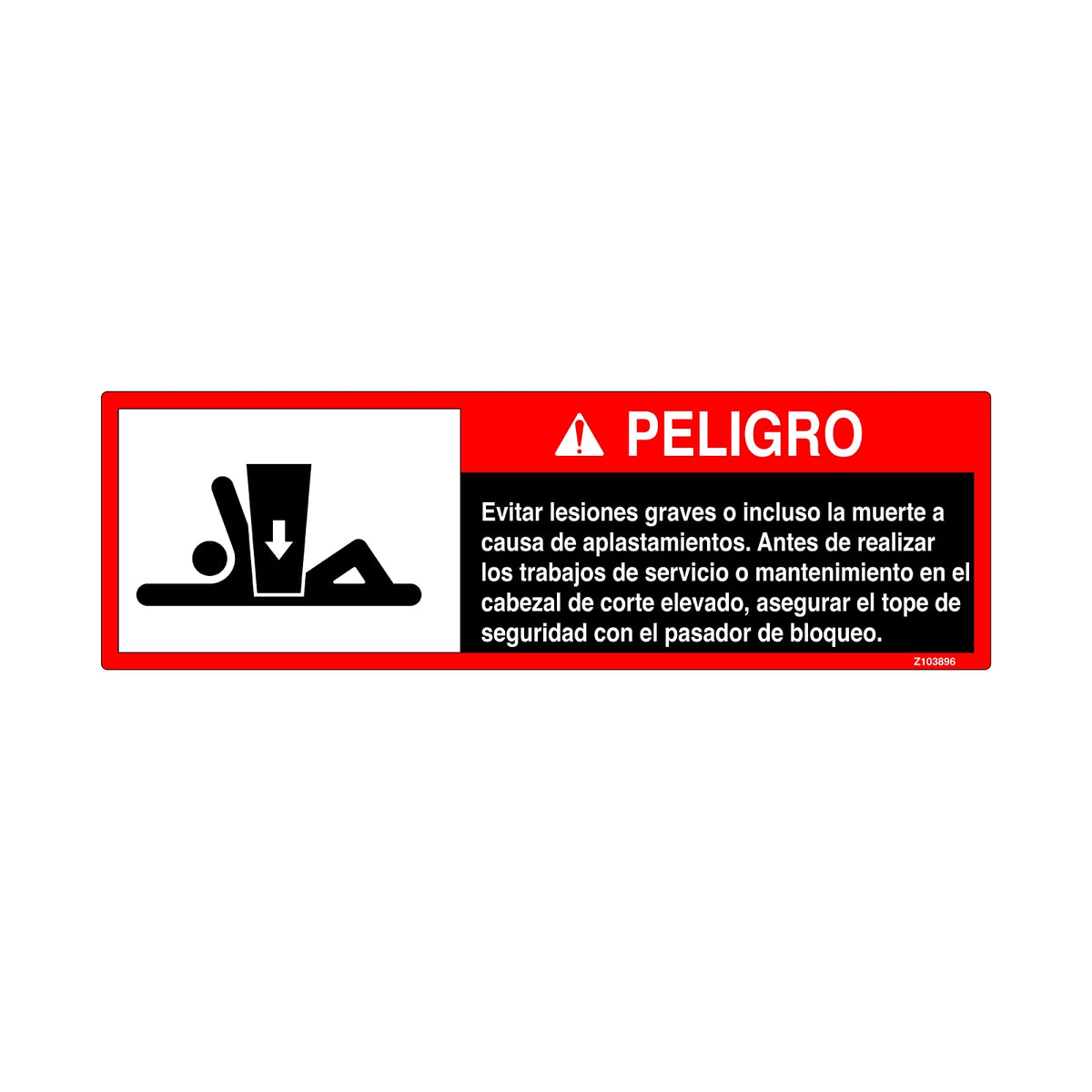 Z103896: Fits John Deere Z103896 Safety Sign, Label – Genuine OEM