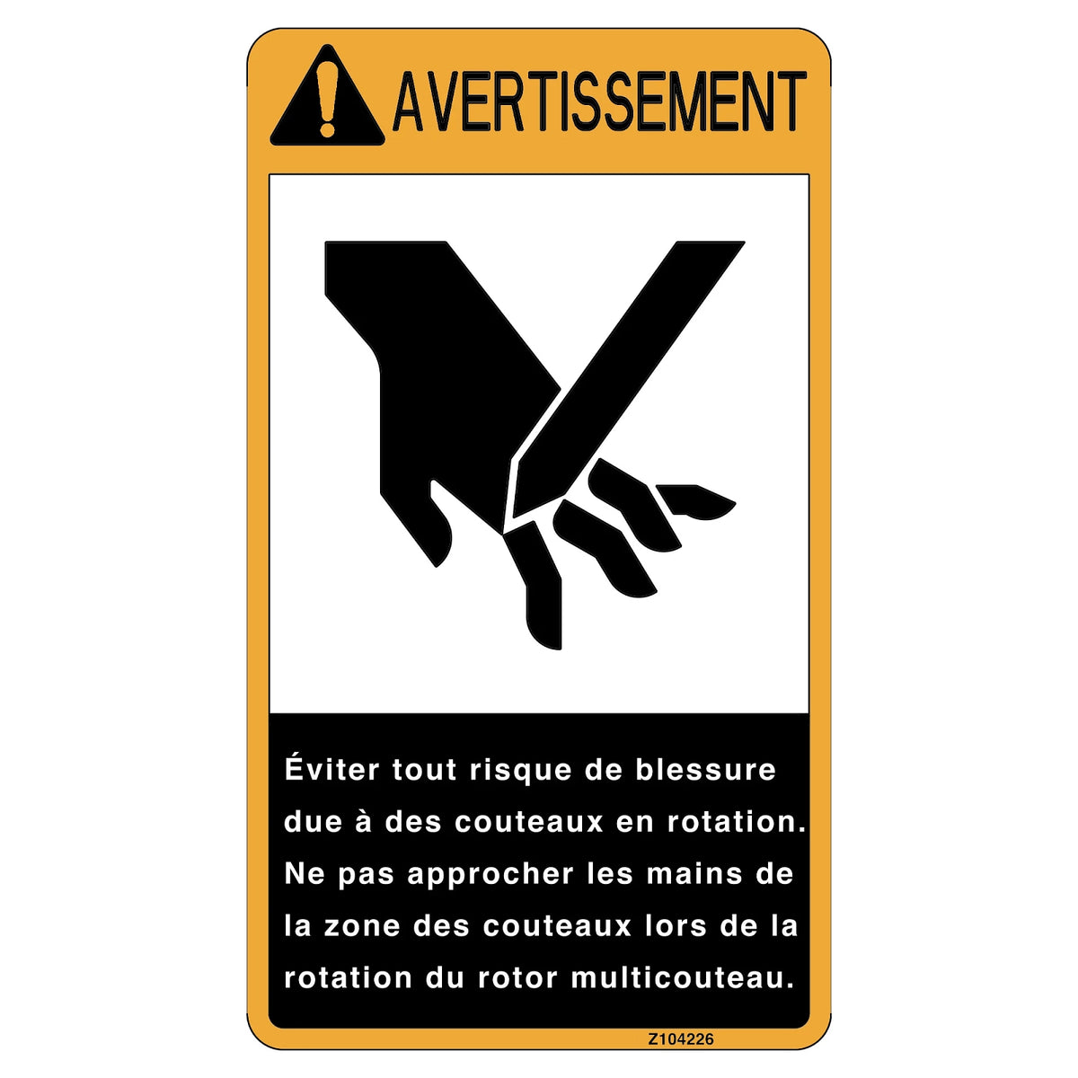 Z104226: Fits John Deere Z104226 Safety Sign, Label – Genuine OEM