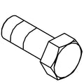 Z74127: Fits John Deere Z74127 Hexagonal Head Screw, M10 X 25 – Genuine OEM