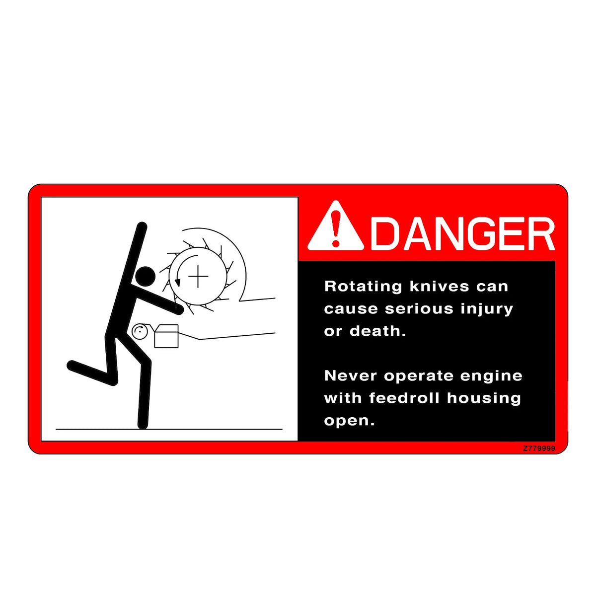 Z77999: Fits John Deere Z77999 Safety Sign, Label – Genuine OEM