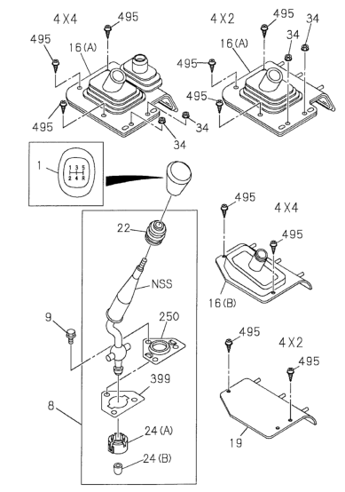Honda New 1998-2002 Fits Honda Passport Grommet, Transmission Shift Lever, Part # 89713-02514