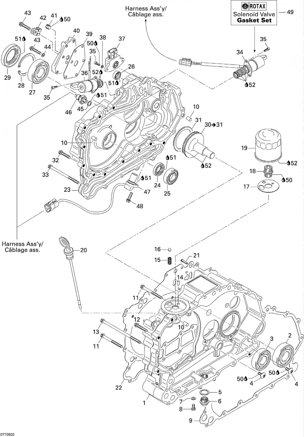 Fits 1999-2005 Can-Am Traxter 5 Speed / Traxter Auto Std & XT Models Gasket, OEM Part # 420650620