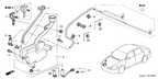 New 2003-2005 Fits Honda Accord Stay, Suction Hose, Part # 80361-SDA-A00