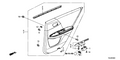 New 2013 Fits Honda Accord Lining Assy., L. RR. Door *NH836L* (WISTERIA LIGHT GRAY), Part # 83750-T2F-A21ZB