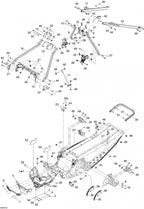 Fits 2005-2007 Ski-Doo Mach Z 1000 SDI / Mach Z 1000 SDI Adrenaline & X Models RH Shock Bracket, OEM Part # 518324148