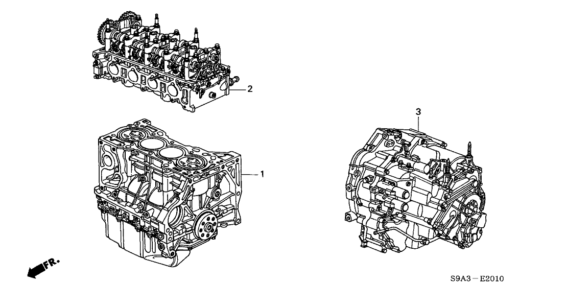 Honda New 2002-2005 Fits Honda CR-V Cylinder Head General Assembly, Part # 10003-PPA-A02