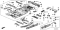 Honda New 2009-2015 Fits Honda Pilot Crossmember A, FR. Floor, Part # 65130-SZA-A00ZZ
