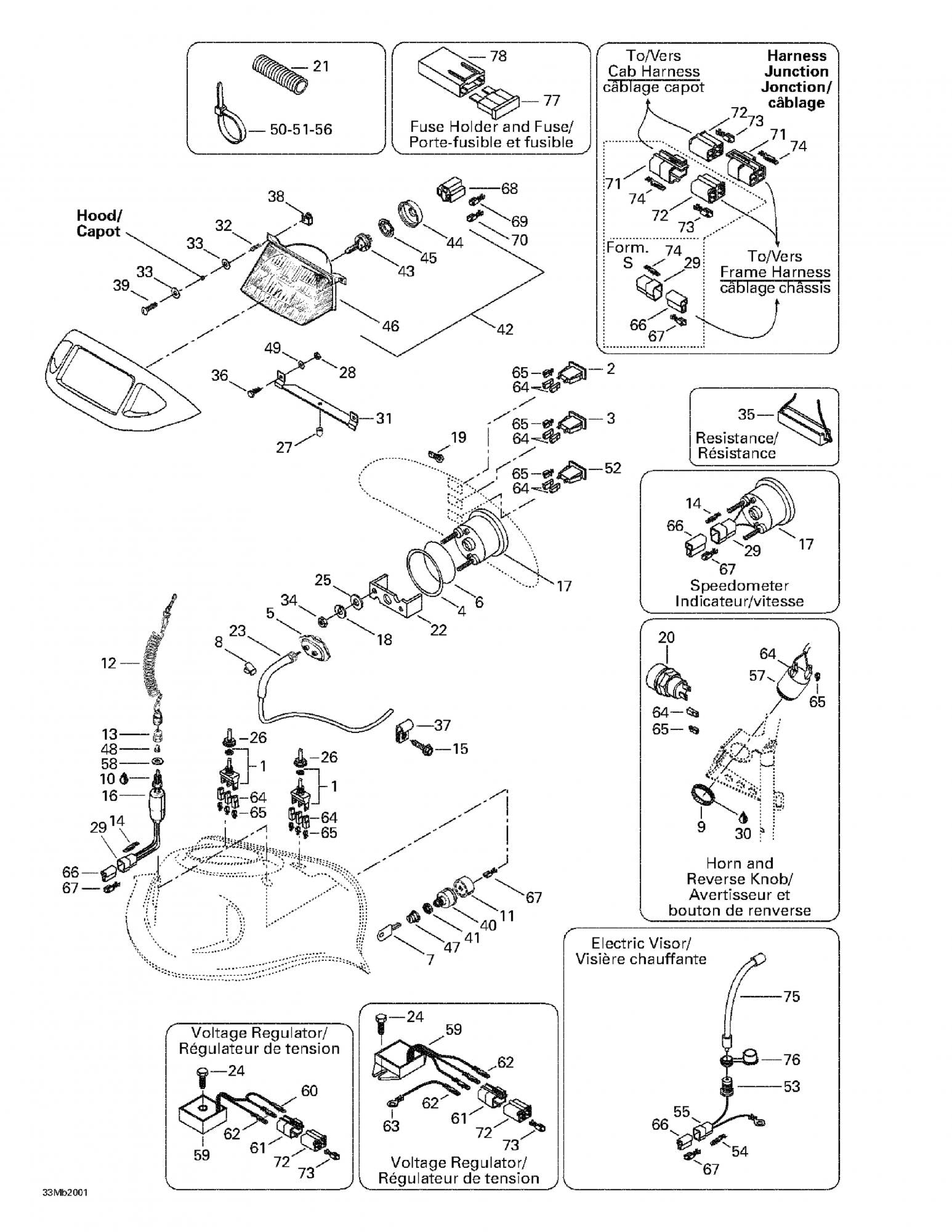 Fits 1996-2007 Ski-Doo Formula Deluxe 380 F / Formula Deluxe 380/500 Models Plastite Phillips Screw M4 X 40, OEM Part # 243244040