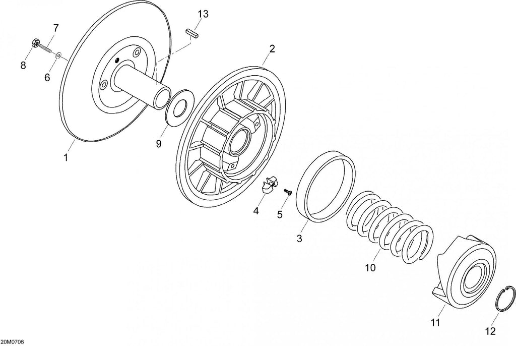 Fits 1996-2007 Ski-Doo Expedition 4-TEC / Expedition 600 H.O. SDI Models Key, OEM Part # 417119400