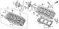 Honda New 1998-2002 Fits Honda Accord Cylinder Head Assembly, Rear, Part # 12300-P8C-306