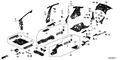 Honda New 2013-2015 Fits Honda Civic Right Front Pillar, Part # 64115-TR6-A80ZZ
