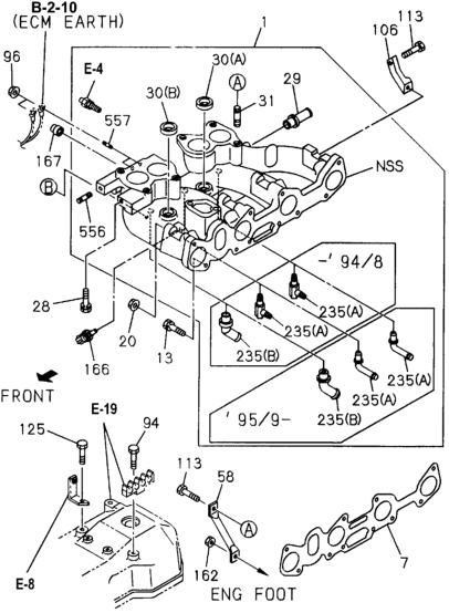 Honda New 1994-1996 Fits Honda Passport Bolt Thrust Plate To, Part # 05054-08250