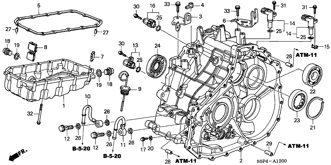 Honda New 2002-2005 Fits Honda Civic Stay, Control Wire, Part # 24911-PLR-010