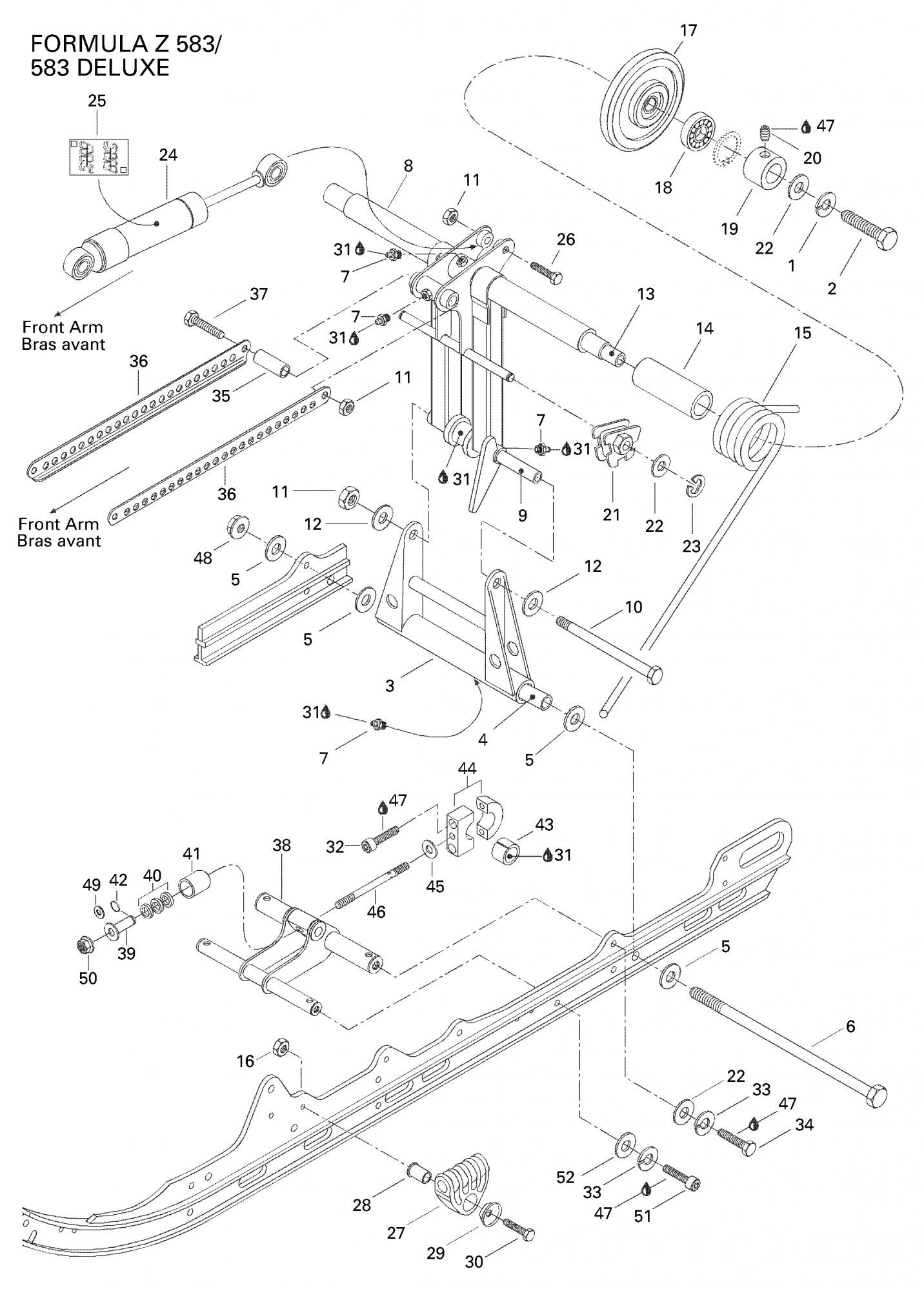 Fits 1996-2000 Ski-Doo Formula 500 / Formula 500 Deluxe Models Cushion, OEM Part # 415027800