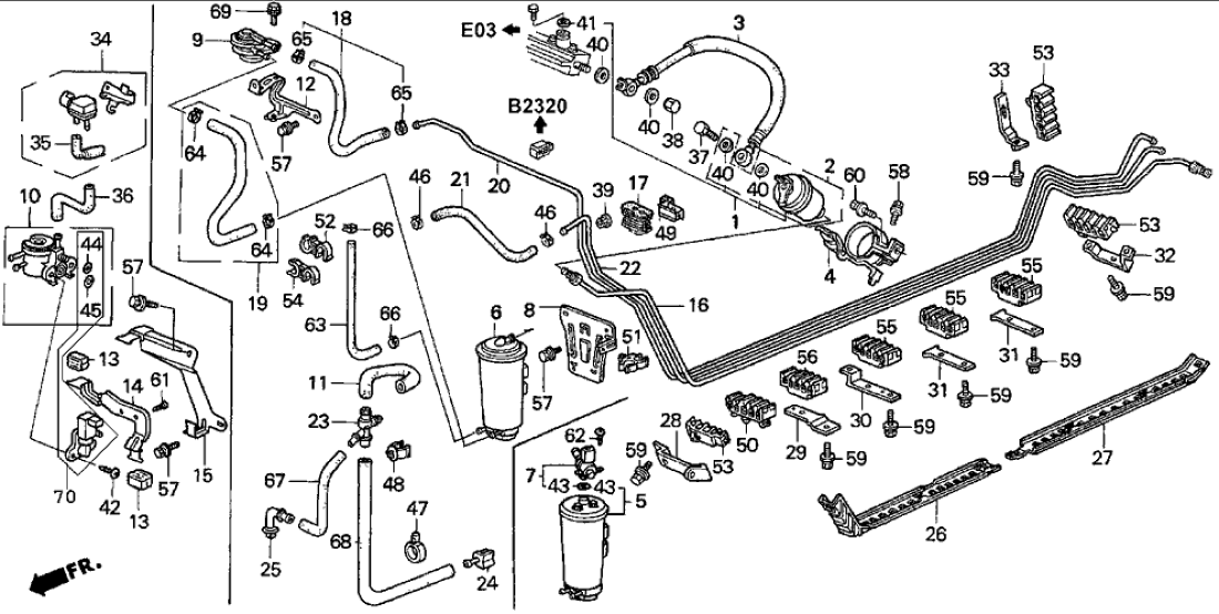Honda New 1995 Fits Honda Accord Bracket, Valve (Two-Way), Part # 17375-SV1-L00