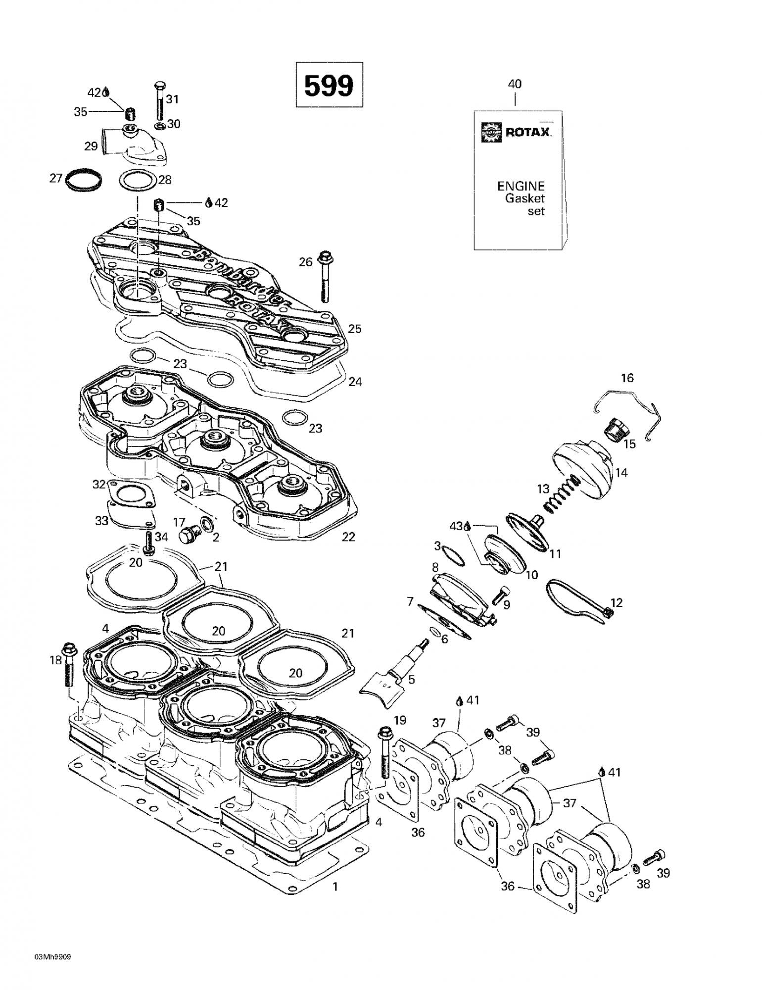 Fits 1996-1999 Ski-Doo Formula III / Formula III 600 LT Models O-Ring Formula Iii 600., OEM Part # 420950305