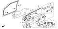 Honda New 1987 Fits Honda Accord Lining Assy., R. FR. Door *R53L* (PALMY RED), Part # 83500-SE0-A11ZC