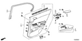 Honda New 2011-2012 Fits Honda Accord Lining, L. RR. Door (Lower) *YR327L* (LEA) (PEARL IVORY), Part # 83752-TA5-A64ZC