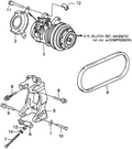 Honda New 1984-1985 Fits Honda Accord Compressor Belt, Part # 38920-PJ5-003