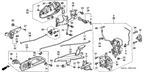 New 2000-2006 Fits Honda Insight Protector, L. FR. Door Handle (Outer), Part # 72170-S3Y-003