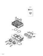 Fits 1999-2005 Ski-Doo MX Z 440 / MX Z 440 F/500 F Models Gasket 0.3, OEM Part # 420931780