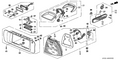 Honda New 1994 Fits Honda Accord Right Lamp Unit, Part # 33501-SV4-A01