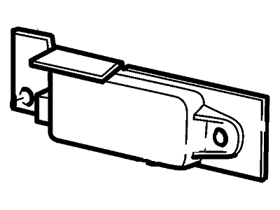 Ford New 2003 Fits Lincoln Town Car Sensor - Side Air Bag Base No. 14b345, Part # 3W1Z14B345AA