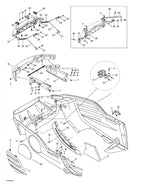 Fits 1999-2005 Ski-Doo Formula Deluxe 500/600/700 / Formula Deluxe 600/700 Models LH Support, OEM Part # 502006597