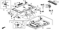 Honda New 2006-2010 Fits Honda Civic Grab Rail Assy. *NH598L* (Coat Hanger) (ATLAS GRAY), Part # 83240-SNA-A11ZA