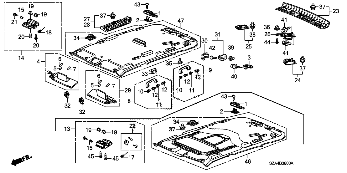 Honda New 2006-2010 Fits Honda Civic Grab Rail Assy. *NH598L* (Coat Hanger) (ATLAS GRAY), Part # 83240-SNA-A11ZA