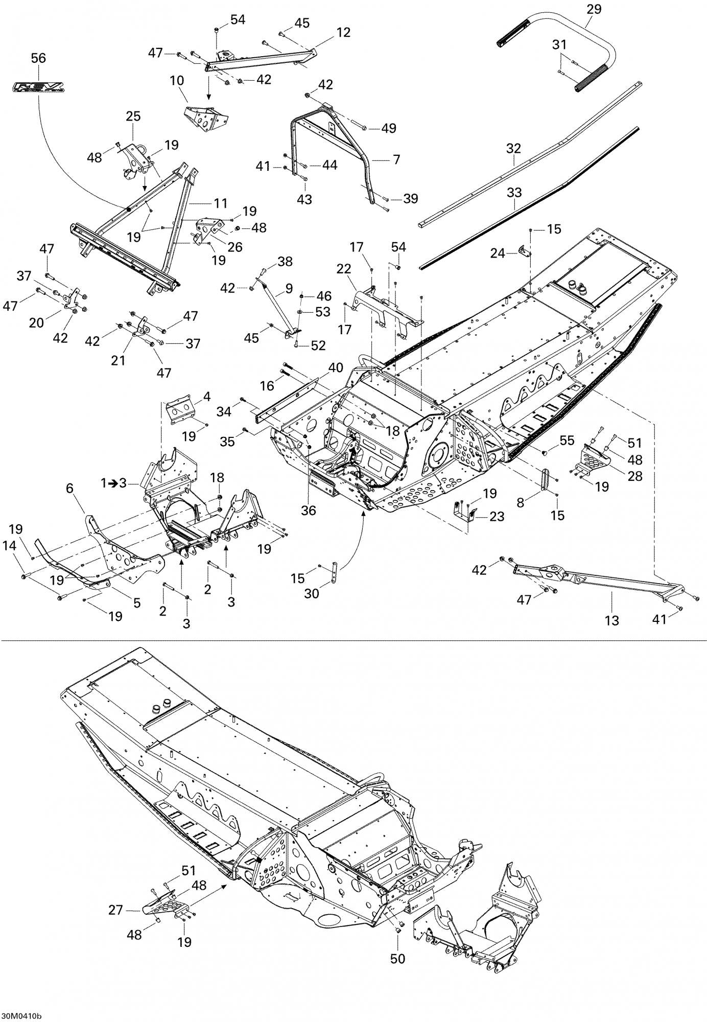 Fits 2003-2007 Ski-Doo MX Z 440 Racing / MX Z 440X Racing Models Upper Cross Member, OEM Part # 518324574