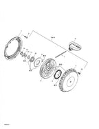 Fits 2001-2007 Ski-Doo Formula Deluxe 500/600/700 / Grand Touring 500/600/700 Models Rope Sheave Suv 600, OEM Part # 420852286