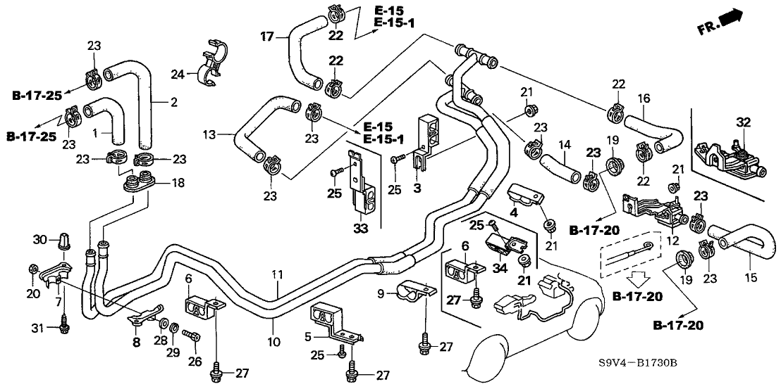 Honda New 2006-2008 Fits Honda Pilot Pipe Assy., Part # 79332-S9V-A01