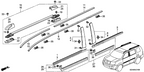 New 2009 Fits Honda Pilot Protector, R. FR. Door *NH705M* (NIMBUS GRAY METALLIC), Part # 75302-SZA-A21ZD