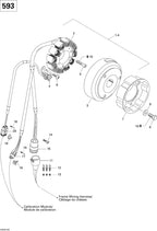 Fits 2003-2007 Ski-Doo Skandic 600 / Skandic Super Wide Track 500 F Models Flywheel, OEM Part # 410922950