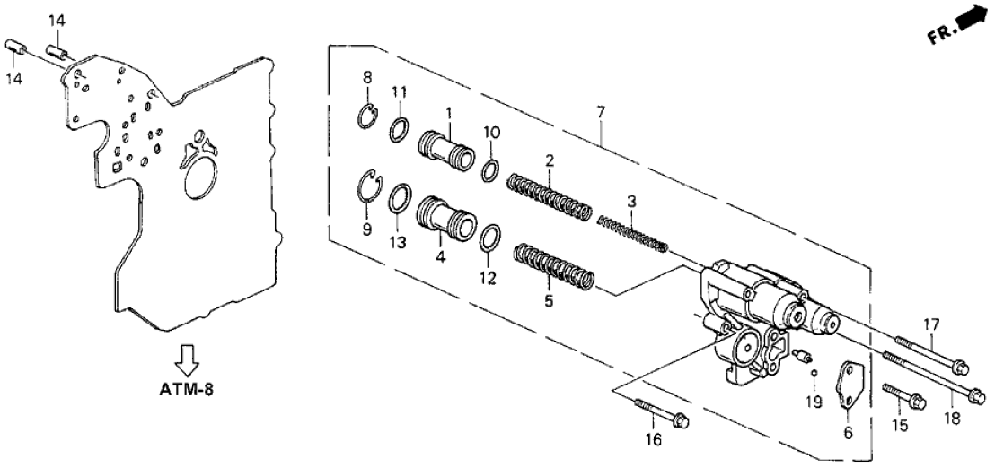 Honda New 1994-1997 Fits Honda Accord Second Accumulator Spring, Part # 27581-P0W-000