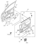 Honda New 1998-2002 Fits Honda Passport Seal Water, Door Pa, Part # 89732-85530