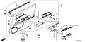 Honda New 2014 Fits Honda Accord Lng, R. FR. *NH882L*, Part # 83500-T2A-P52ZE