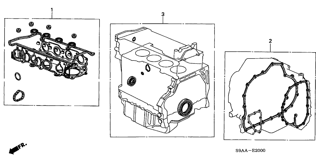 New 2005-2006 Fits Honda CR-V Automatic Transmission Gasket Kit, Part # 06112-RKZ-010
