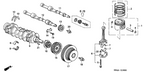 New 1998-2002 Fits Honda Accord Bearing E, Main (Yellow) (Taiho), Part # 13325-PCA-004