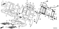 Honda New 2016 Fits Honda Accord Seat-Back Assy., R. RR. Side *NH167L* (GRAPHITE BLACK), Part # 82150-T2F-A62ZE