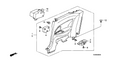 Honda New 2008-2011 Fits Honda Civic Lining Assy., R. Side *NH598L* (ATLAS GRAY), Part # 83730-SVA-A11ZB