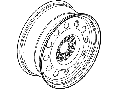 Ford New 2007 Fits Ford / Lincoln Expedition / Navigator Wheel Assy Base No. 1007b, Part # 7L1Z1015E